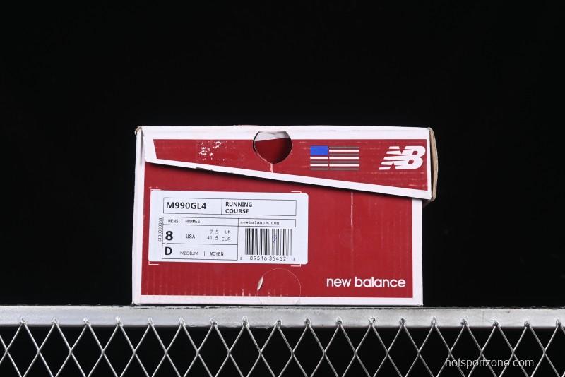 New Balance 990 Series Premium Made in USA Retro Running Shoes - M990GL4