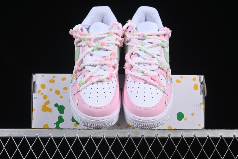 Nike Air Force 1'07 Low Casual Sneakers with Cherry Blossom Design - VV1999-013
