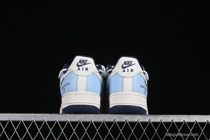 Nike Air Force 1'07 Low LV Collaboration University Blue Drawstring Casual Sneakers - DM6868-058