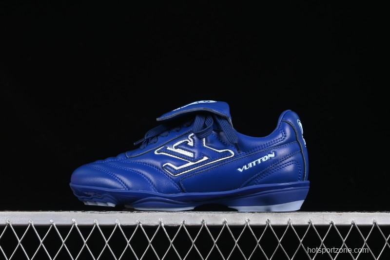 Louis Vuitton Footprint Soccer Low-Top Lifestyle Sneakers Blue - AJF6