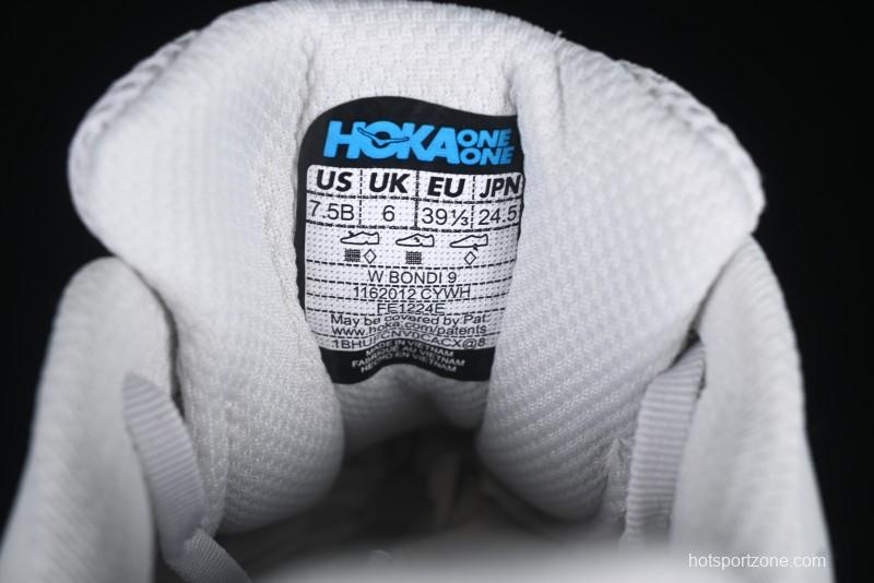 HOKA ONE ONE Bondi 9 Knit Lightweight Casual Running Shoes - 1162012 CYWH