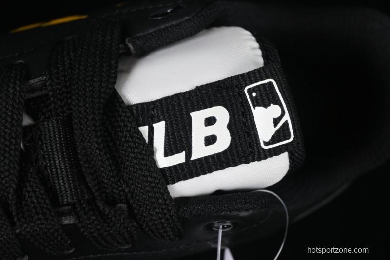 NY Yankees Black & Yellow Sneakers - Bold Logo Streetwear Shoes