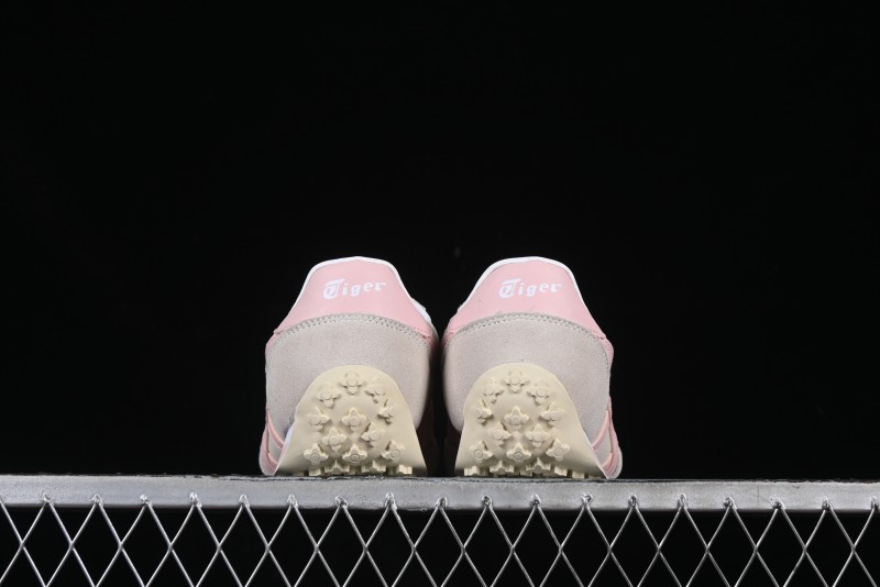 Asics Vintage-Style Sneakers - Soft Pink & Neutral Beige