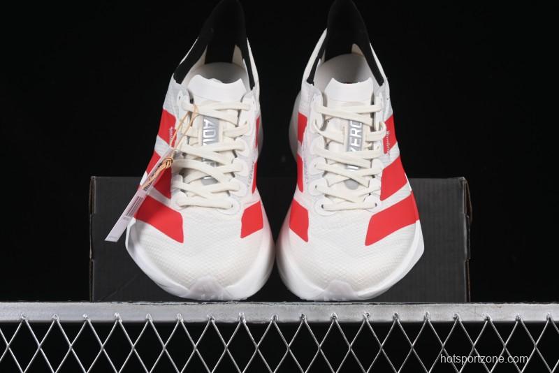 Adidas Lightstrike Pro Running Shoes - White/Red with Inspirational Design