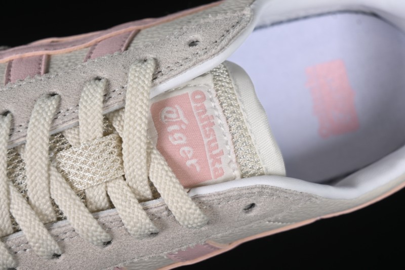 Asics Vintage-Style Sneakers - Soft Pink & Neutral Beige