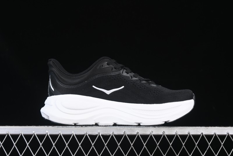 HOKA ONE ONE Bondi 9 Knit Lightweight Casual Running Shoes - 1162012 BWHT