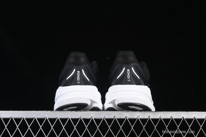 HOKA ONE ONE Bondi 9 Knit Lightweight Casual Running Shoes - 1162012 BWHT