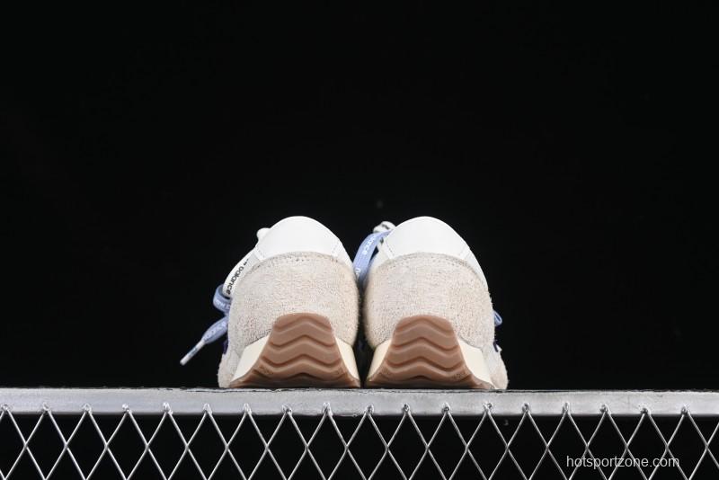New Balance 237 Heritage Sneakers - Suede and Mesh in Muted Gray with Blue Accents