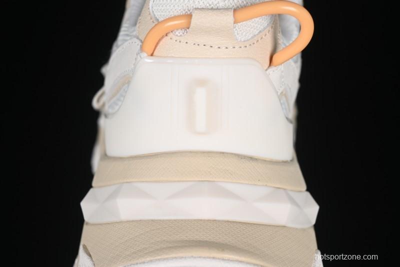 Men's Chunky Trail-Inspired Sneakers - Beige & White