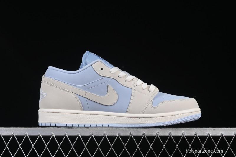 Nike Air Jordan 1 Low "Hydrogen Blue" Casual Sneakers with Retro Design - IB4003-407