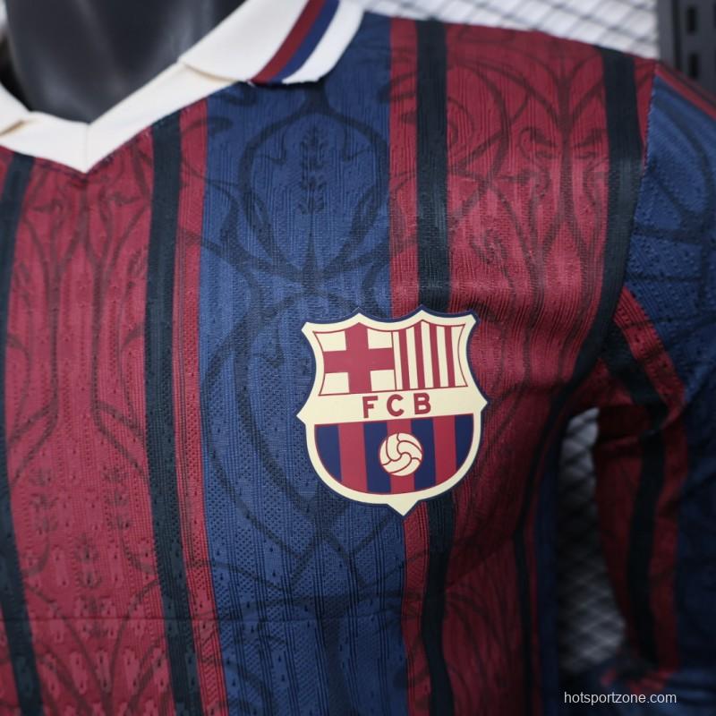 Player Version 25/26 Modernist FC Barcelona Polo Long Sleeve Jersey