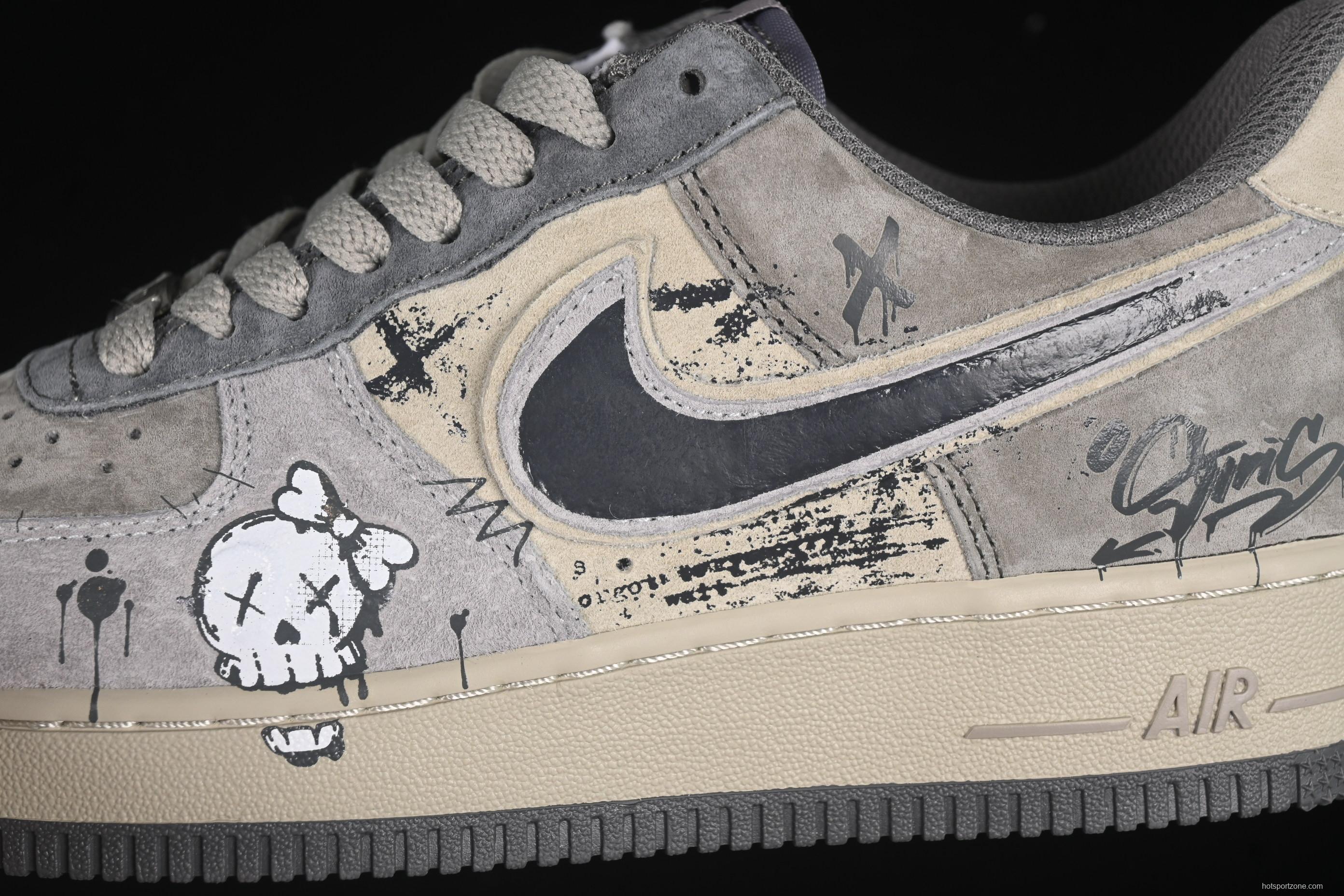 Nike Air Force 1'07 Low Dark Skull Casual Sneakers - YD2425-660