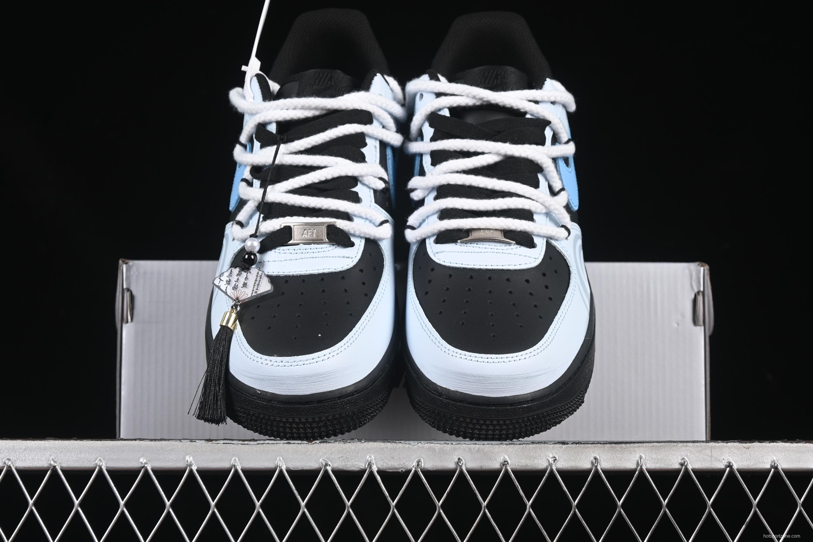 Nike Air Force 1 '07 Low Snake Print Casual Sneakers with Custom Leather - ZH0316-065