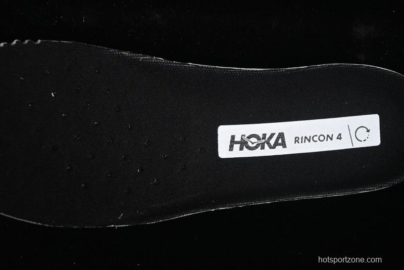 HOKA ONE ONE Rincon 4 Lightweight Breathable Knit Running Shoes - 1155131 BWHT