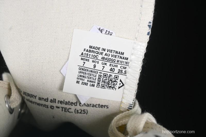 Converse Chuck Taylor All Star 1970s High Top Canvas Sneakers with Tom and Jerry Design - A15110C