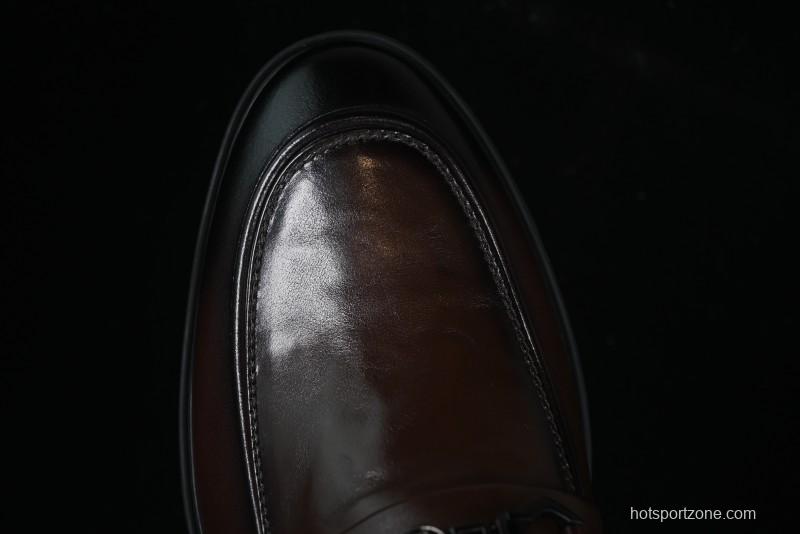 ECCO London Collection Slip-On Business Men's Leather Shoes with Wide Toe Design and Innovative Sole - 61160801002