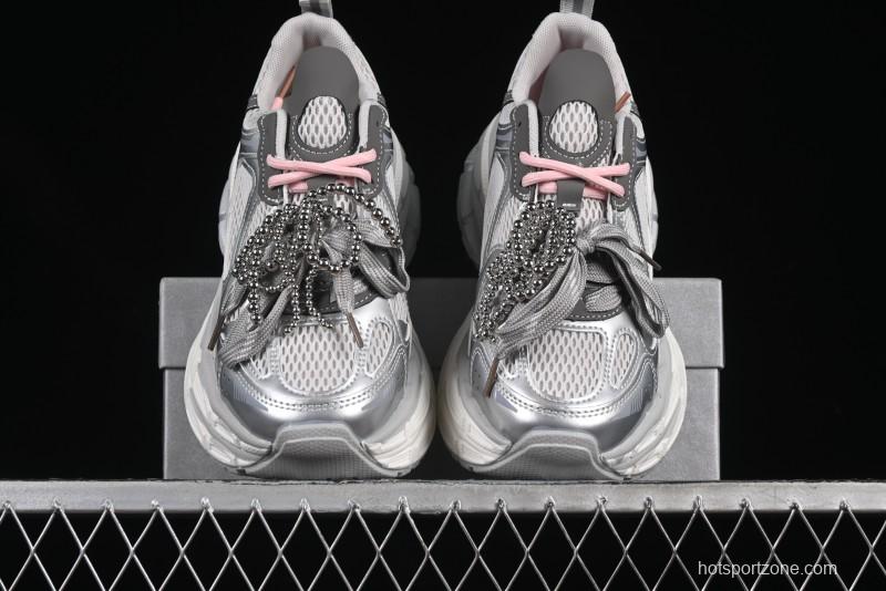 GG-CC Thick Sole Casual Running Shoes with Fashionable Design - G25S2507 Silver