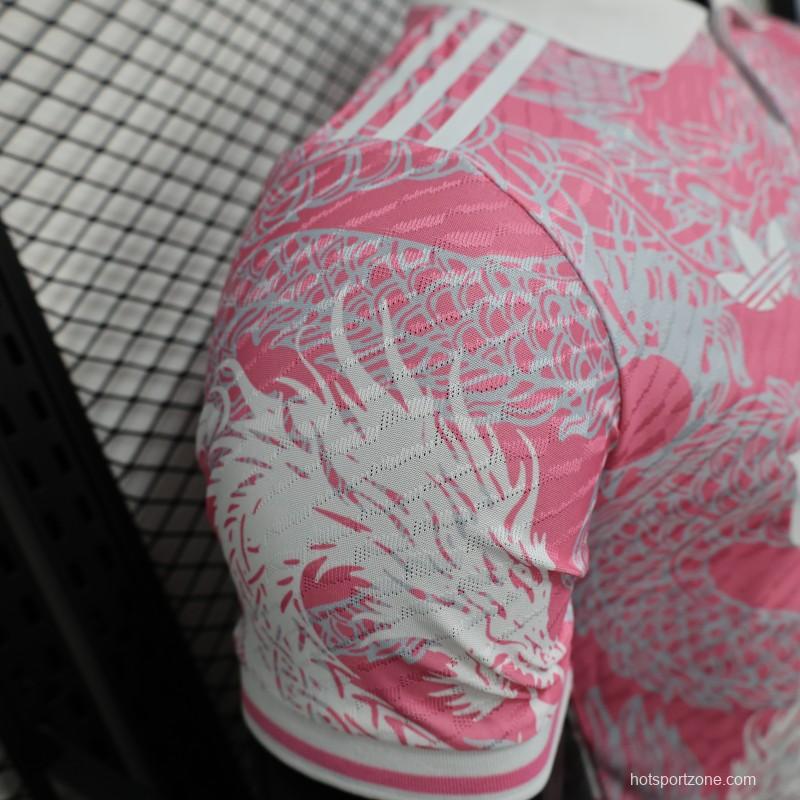 Player Version 25/26 Real Madrid Pink with Dragon Pattern Jersey