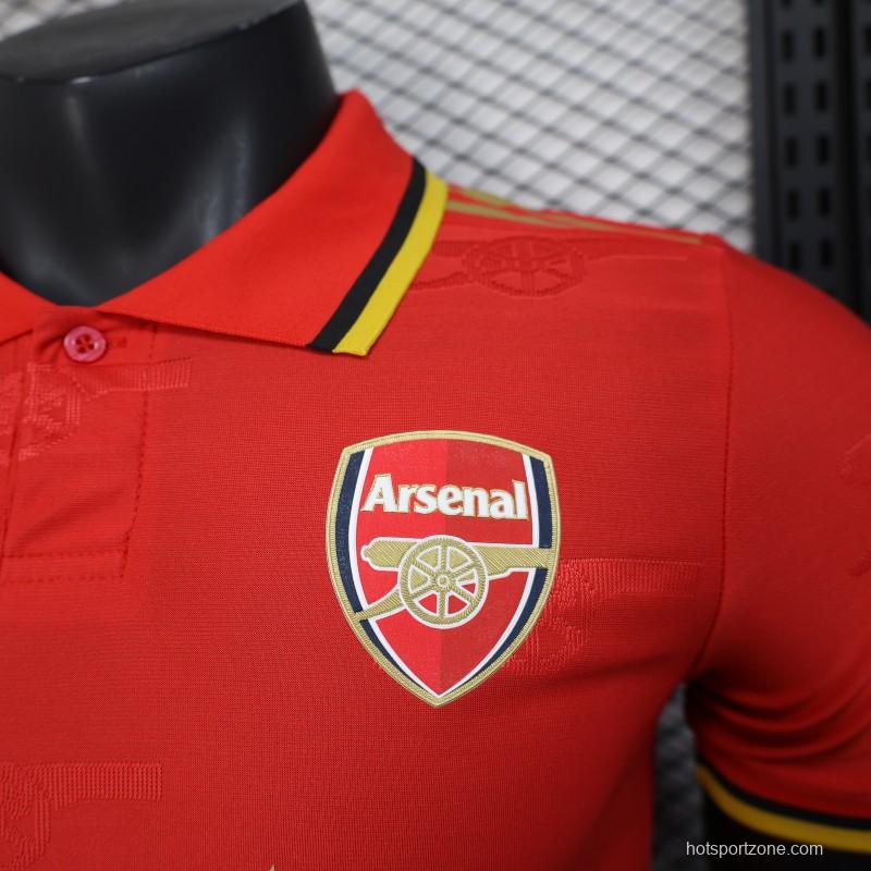 Player Version 25/26 Arsenal Red with Classic Design Jersey