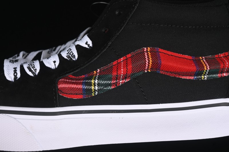 Vans Sk8-Mid Anaheim Collection Scottish Plaid Casual Low-Top Canvas Shoes - VN0A4UWIVNE