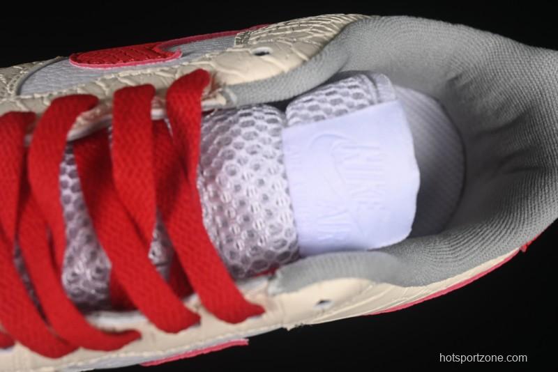 Nike Air Force 1'07 Low Snake Year Themed Casual Sneakers with Full-Length Air Cushion - DX2678-100