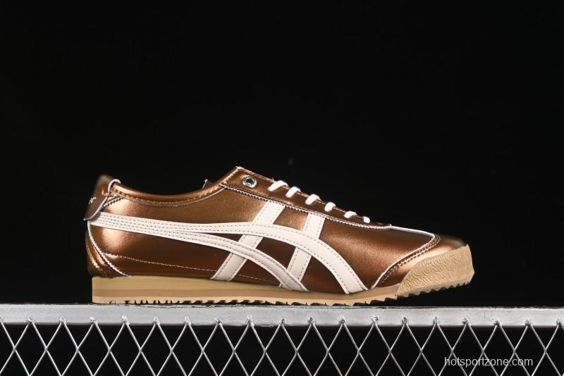 Onitsuka Tiger Mexico 66 SD Low-Top Leather Sneakers for Casual Running - 1183C468-200