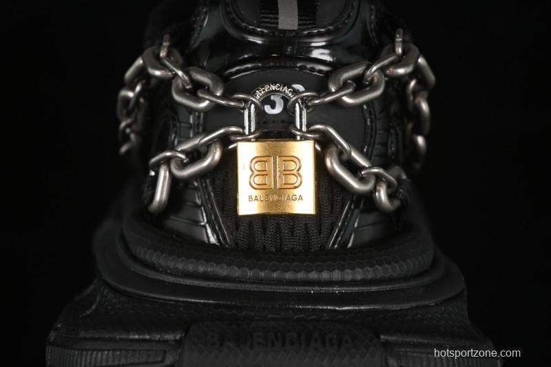 Balenciaga Phantom Sneaker 3XL Running Shoes with Transparent Heel Strap - W3XPL1882