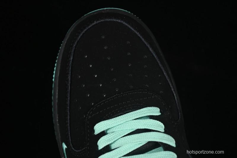 Nike Air Force 1 '07 Low Stussy Collaboration Tiffany Blue Casual Sneakers - DF0188-045