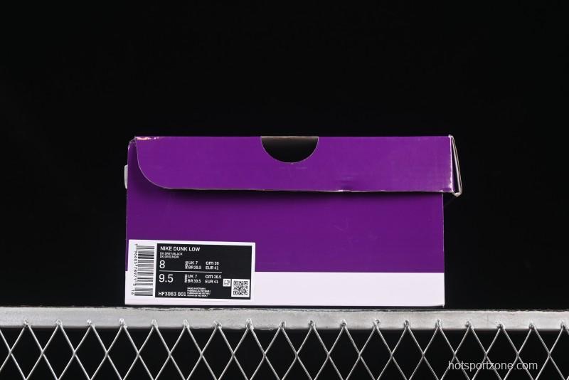 Nike SB Dunk Low Black Grey Low-Top Casual Skate Shoes - HF3063-001