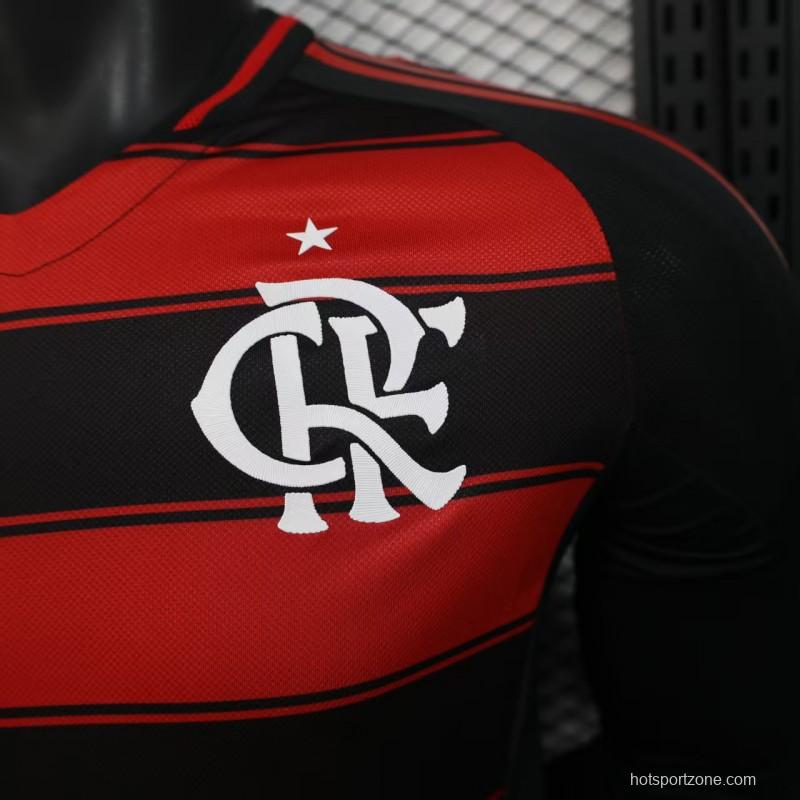Player Version 25/26 Flamengo Home Long Sleeve Jersey