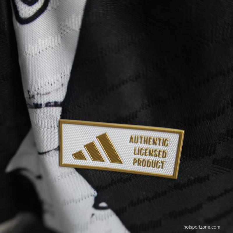 Player Version 2025 Japan White with One Piece Roronoa Zoro Character Jersey