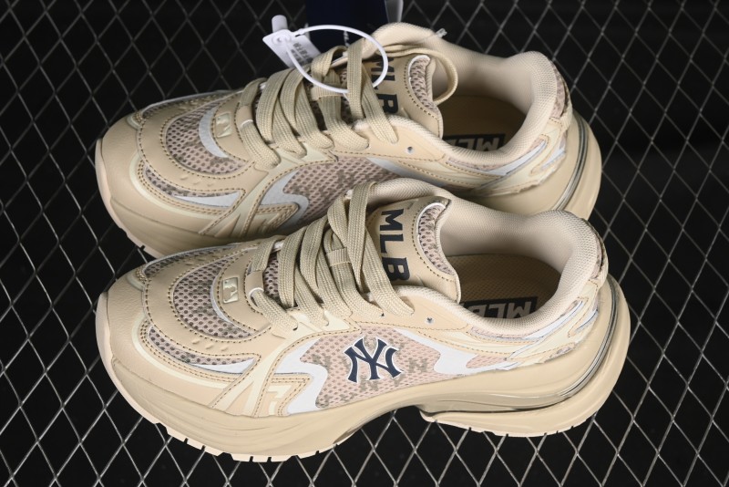 New York Yankees MLB Chunky Curve Runner Monogram Thick Sole Casual Running Shoes - 3ARNSPL5N50SAS
