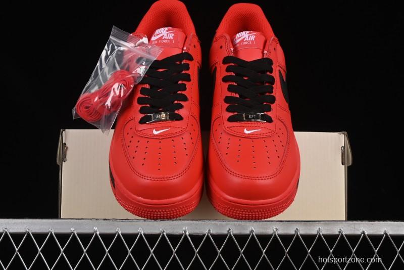 Nike Air Force 1'07 Low Watermelon Red Casual Sneakers with Full-Length Air Cushion - FD7039-600