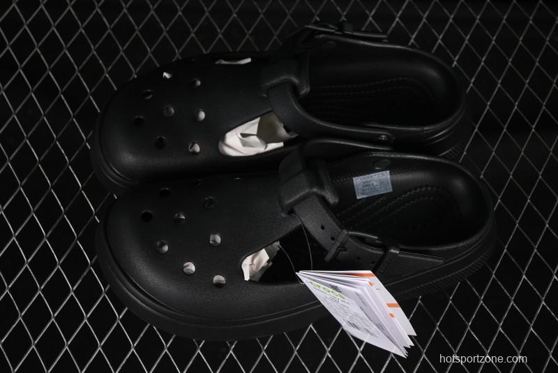 Crocs Mary Jane Classic Simple Casual Beach Clog Sandals - B.D4