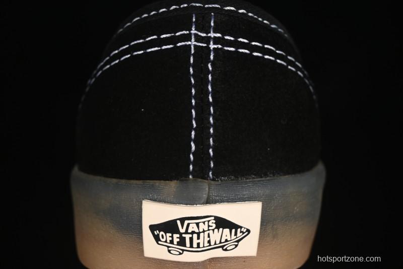 Vans Premium Authentic Suede Retro Sneakers with Translucent Rubber Sole - VN000CRQ6RJ