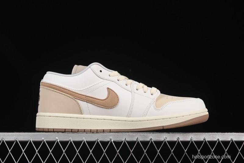 Nike Air Jordan 1 Low "Dongdan" Casual Sneakers in Coconut Milk White - IB8855-121