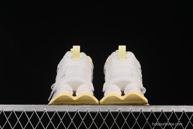 GG-CC Star Same Style Lace-up Hollow Out Dad Shoes with 5cm Height Increasing Sole - G25U9988