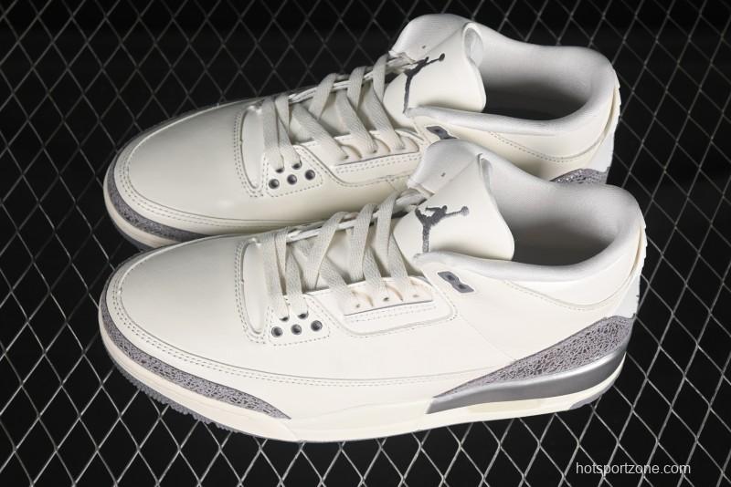 Nike Air Jordan 3 Retro OG Sail Metallic Silver - CK9246-100