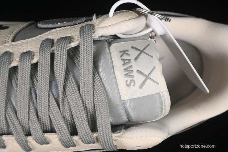 Nike Air Force 1'07 Low Kaws Collaboration Beige Grey Casual Sneakers - KK1988-078