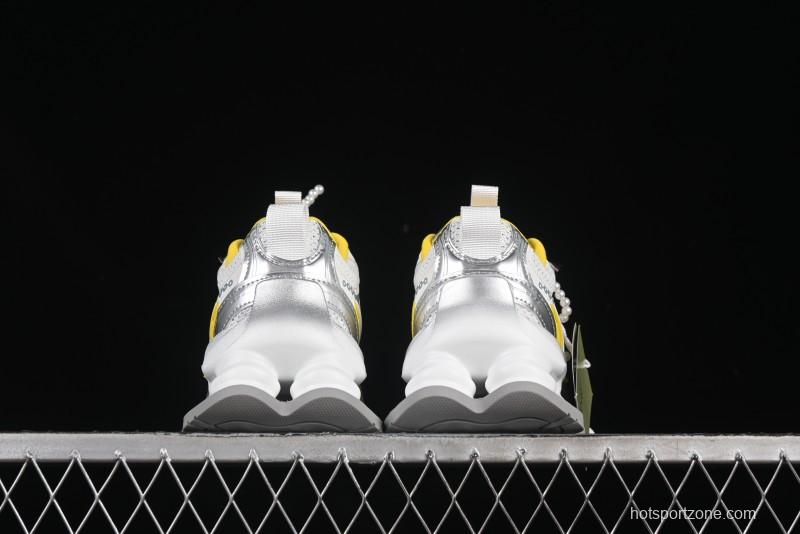 GG-CC Star-Designed Lace-Up Hollow-Out Chunky Sneakers with 5cm Height Boost - G25X269