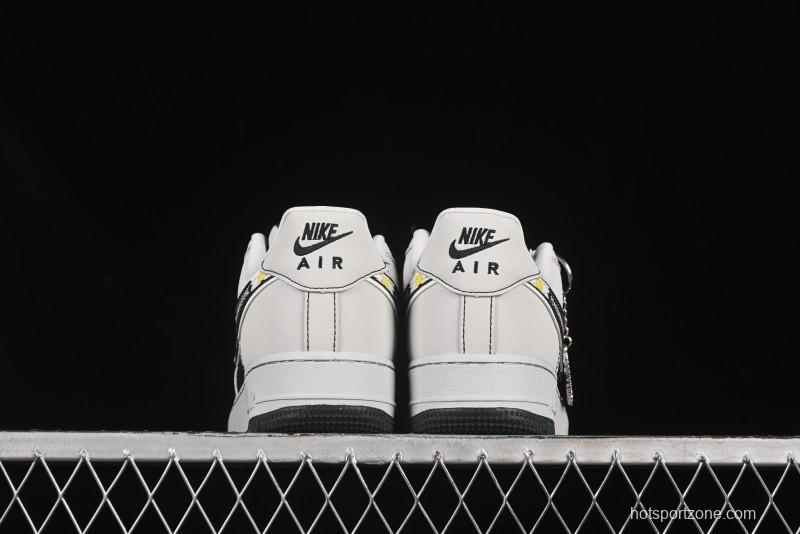 Nike Air Force 1'07 Low GD Collaboration Chrysanthemum Swoosh Casual Sneakers - DF0188-055