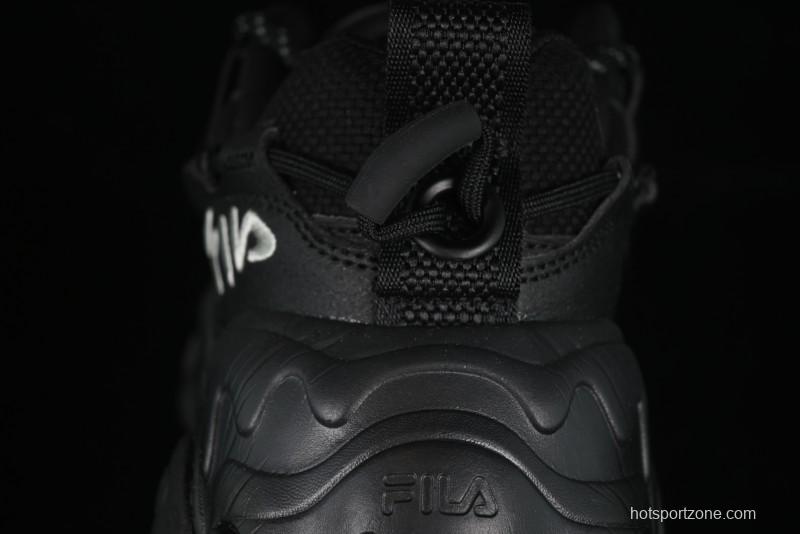 Fila Heritage Fluid Cat Paw 5.0 Retro Dad Shoes with Lace-Up Design - F12M412105FBK