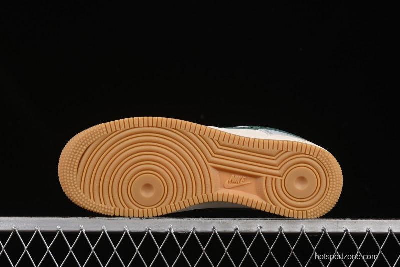 Nike Air Force 1 '07 Low LV Collaboration Green Stone Grain Gum Sole Casual Sneakers - ZH2598-306