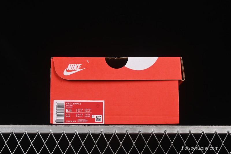 Nike Air Max 1 Retro Running Shoes with Half-Sole Air Cushion - FZ5808-002