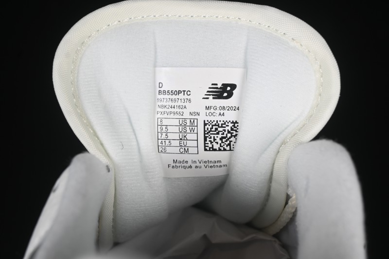 New Balance BB550 Series Leather Unisex Casual Running Shoes - BB550PTC