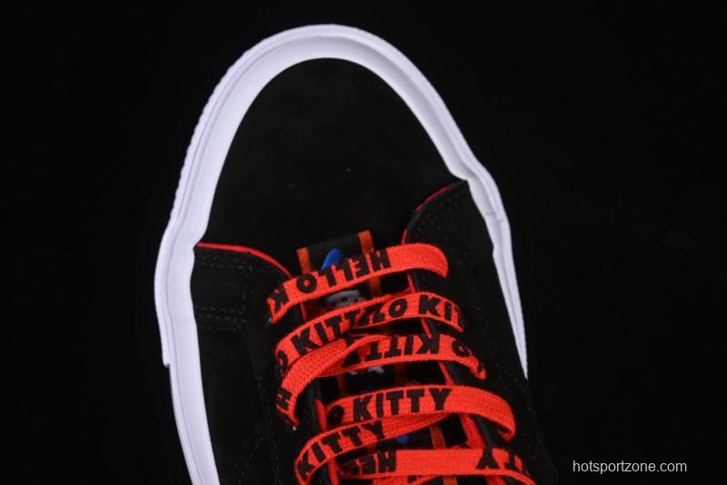 Converse One Star Low Top Casual Sneakers with Hello Kitty Collaboration - Pink Star and Embroidered Bow Design - 163904C