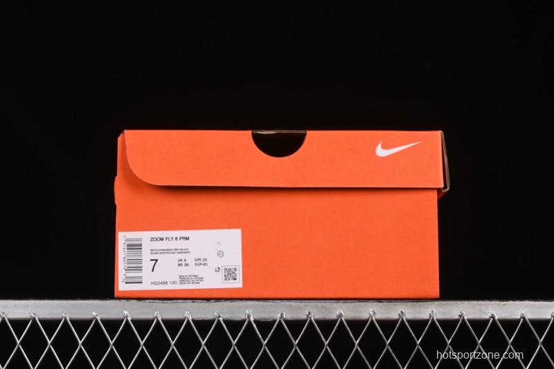 Nike Zoom Fly 6 Lightweight Responsive Running Shoes with Carbon Fiber Plate - HQ3498-100