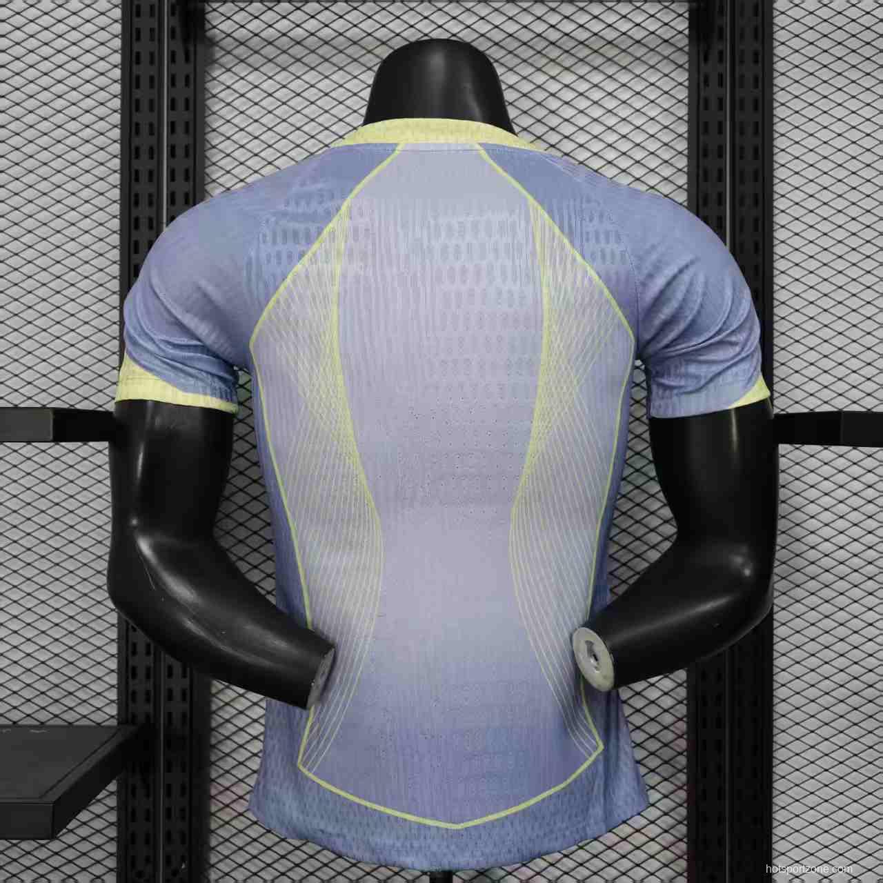 Player Version 25/26 Barcelona Light Blue with Geometric Pattern Jersey