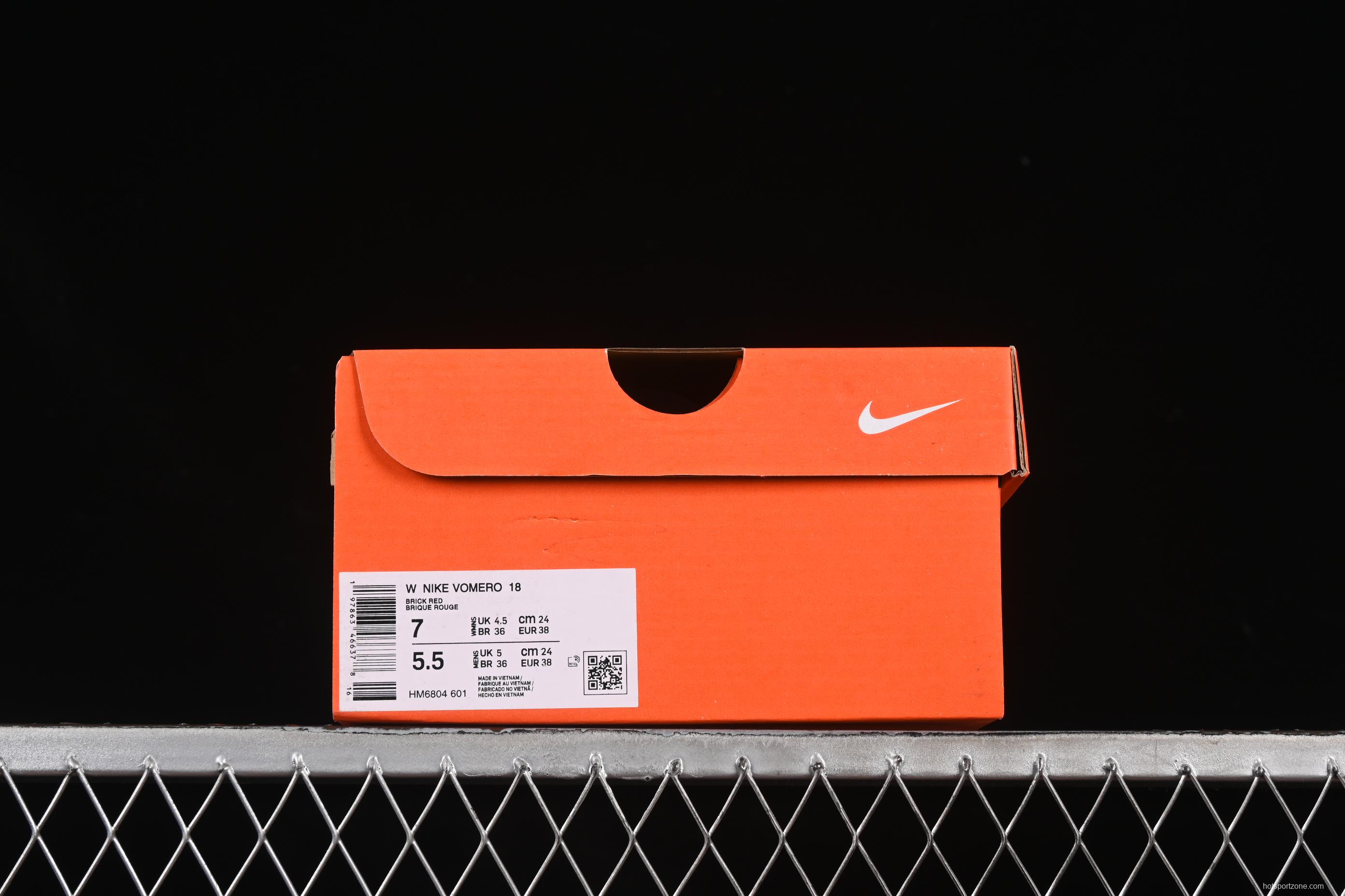 Nike Air Zoom Vomero 18 Lunar Running Shoes with Full-Length Zoom Air Cushion - HM6804-601