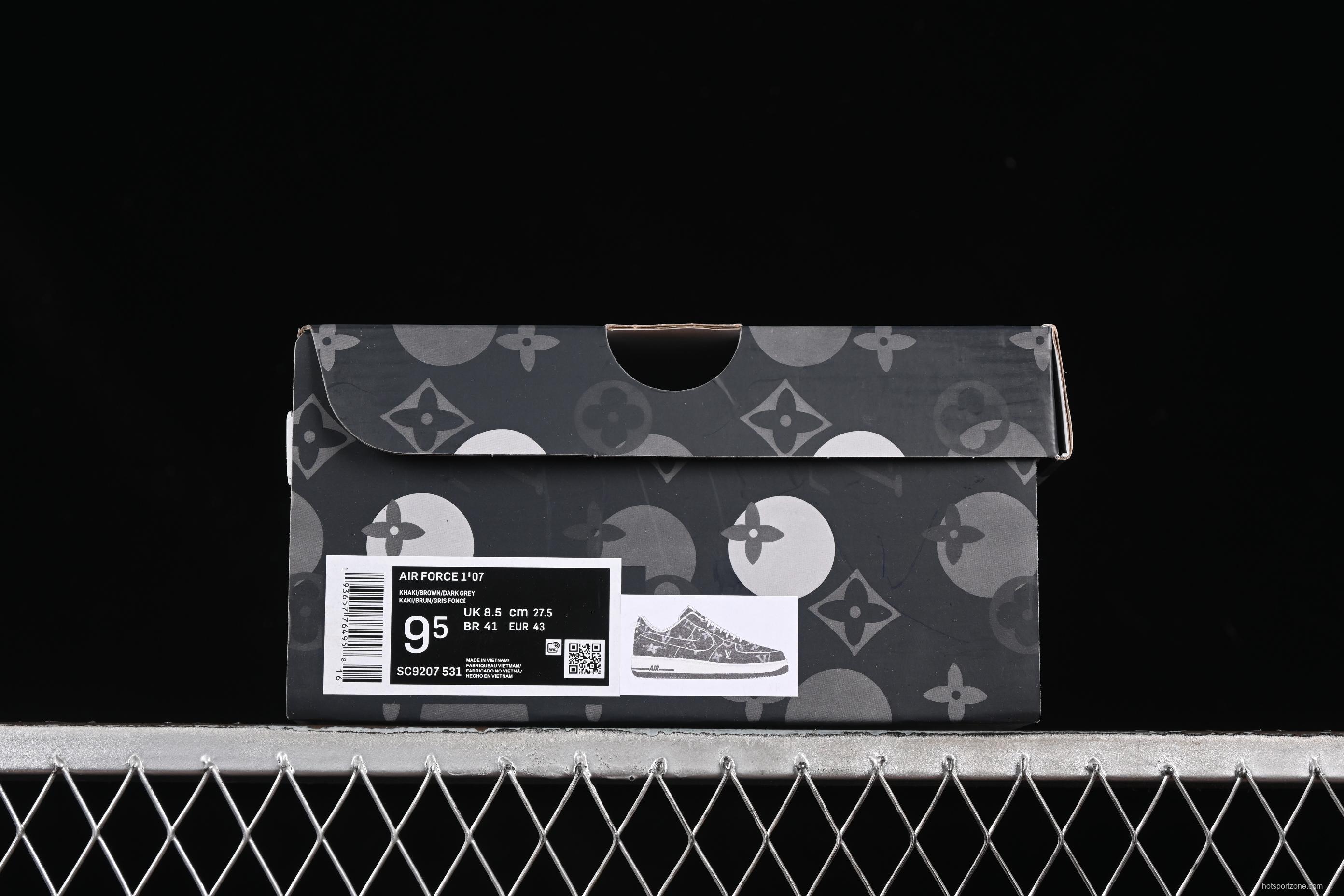 Nike Air Force 1'07 Low LV Collaboration Dark Denim Low-Top Casual Sneakers - SC9207-531